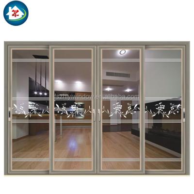 China Foshan Modern Aluminum House Sliding Glass Panel Door And Window for sale