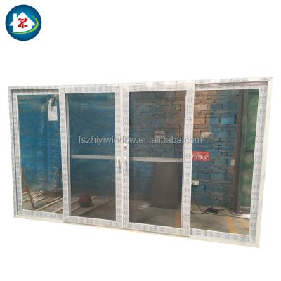 China graphic design conch balcony pvc/upvc doors prices for sale