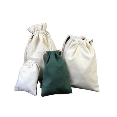 China Fashion Calico Bag With Drawstring , Small Tote Drawstring Cotton Canvas Bag for sale