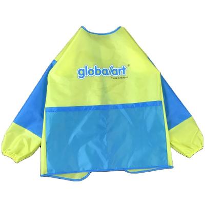 China Viable Waterproof Long Sleeve Bibs Art Aprons Painting Apron Kids Shirt Bibs for sale