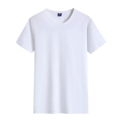 China Anti-Wrinkle Carefully Crafted Sports Plain Cotton Round Neck T-Shirts Loose for sale