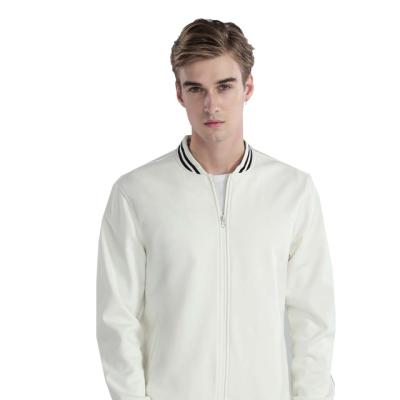 China QUICK DRY Reliable Product Reputation Blank Baseball Jacket Mens White Baseball Jacket for sale