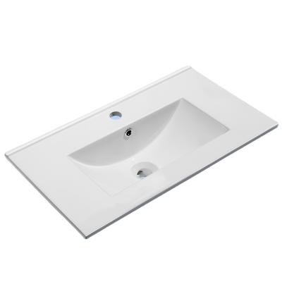 China 2021 easy clean wash basin top bathrrom sink shallow sink and basin for sale