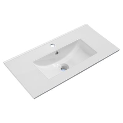 China Customized Traditional One Hole Lavatory Basin Lavatory Standard Size Basin Rack for sale