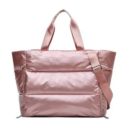 China Fashion customized waterproof women PU women leisure travel bag wet dry fitness bag partition universal yoga matwith shoes compartment bag for sale