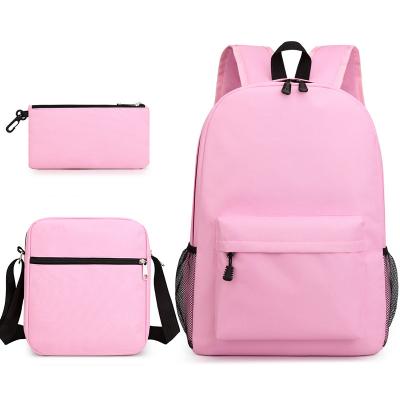 China Waterproof Custom Printing Full Backpack Daypack School Bookbag Child 3 PCS Set Bag With Pencil Case Shoulder For Boys for sale