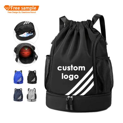 China Basketball Waterproof Bag Drawstring Outdoor Sports Backpack Man Gym Women Fitness Travel Sport for sale