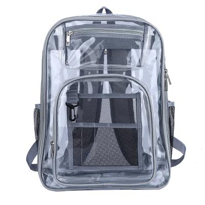 China Other Wholesale Cheap Outdoor Travel PVC Leisure Schoolbag School Backpack Transparent Waterproof Student Bag for sale