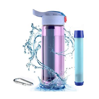 China Factory Price Outdoor Hot Sale Item On Amazon Filtered Water Bottle To Expand With Customization Service for sale