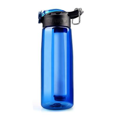 China Outdoor portable custom alkaline personal drinks purifier travel sports bpa plastic water filter bottle for sale