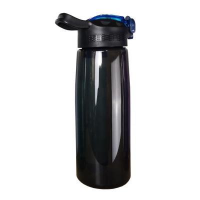 China Outdoor Personal Portable Plastic Carbon Top Bpa Survival Sports Drink Purifier Alkaline Water Filter Bottle for sale