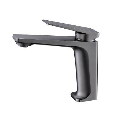 China Modern Basin Faucet Black Copper Basin Faucet Brass Basin Faucet for sale