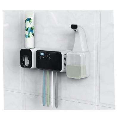 China Foam Soap Dispenser Black Hand Sanitizer Dispenser Stand Up Wall Mounted Automatic Touchless Hand Sanitizer Dispenser for sale