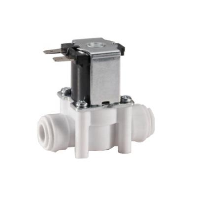 China DC12v DC24v 220v Water Solenoid Valve General Plastic Drinking Water Valve For RO Water Purification System for sale