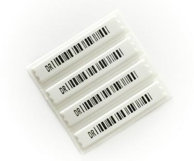 China Merchandise EAS AM Alarm System Self Adhesive Customizable Key IDs Water Proof Barcode Label for sale