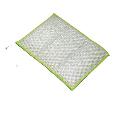 China Sustainable Terry Cleaning Abrasive Kitchen Cleaning Tools Heavy Duty Dish Silver Scouring Pad for sale