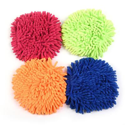 China Car Wash Rag Round Cake Brush Cleaning Sponge Wiping Car Cleaning Tool Caterpillar Cleaning Furniture Cloth for sale