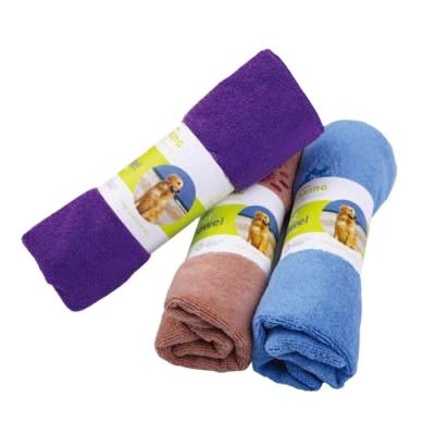 China Custom Sustainable Size And Pattern Pet Towel Microfiber Dog Easy Clean Cleaning Towel for sale