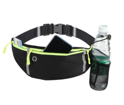 China Waterproof Water Proof Waist Pack Sport Belt Running Bag With Earphone Jack Waist Bag Men for sale