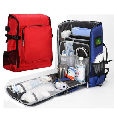 China Medical First Aid Kit Bag Waterproof Earthquake Survival Kit Gear New Style Eco-friendly Empty Rescue Bag for sale