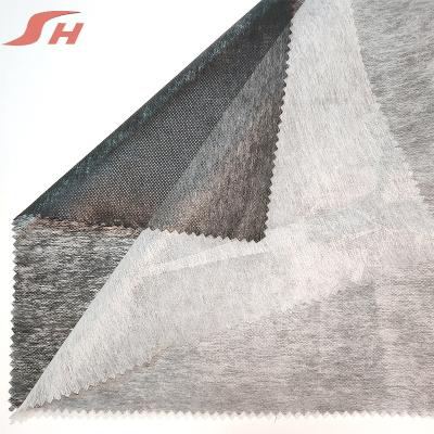 China Adhesive Nonwoven Fusible Interlining for sale