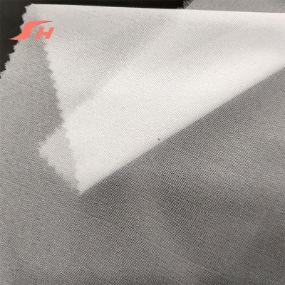 China Factory Supply 30gsm Double Dot Adhesive Garment Melting Interlining Materials for sale