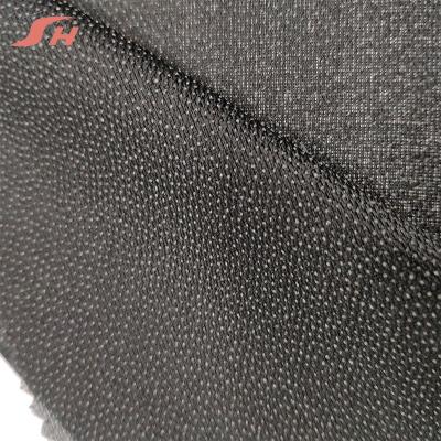 China High Quality Black Double Adhesive Dot Woven Interlining for sale