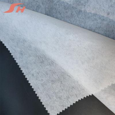 China Factory Direct Selling 100% Adhesive Polyester Non Adhesive Vellum Paper Fusible Interlining for sale