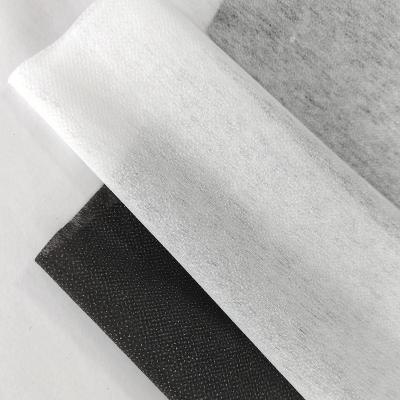 China Factory direct sale adhesive 100% polyester interlining adhesive fusible nonwoven for costumes for sale