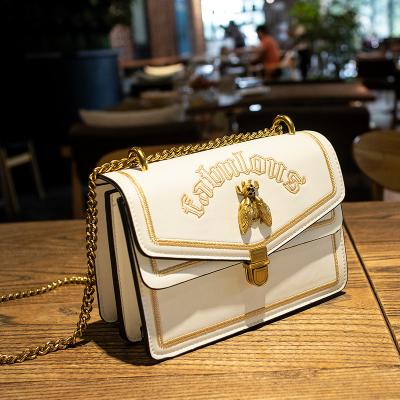 China Manufacture 2020 Fashionable Handbags in China Custom Fashion Women's Thailand Style PU Bag and Purse Bee Leather Handbags for sale