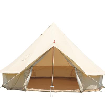 China UV-Resistant Outdoor Bell-Shaped Camping Tent Camp Cotton Canvas Oxford Cloth To Keep Warm From Heavy Rain for sale