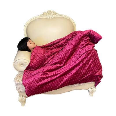 China Wholesale Gift Sofa Knee Adult Quilt Minky Dot Warm Kids Blanket Anti-Pulling Baby Contact Fleece Gilrs for sale