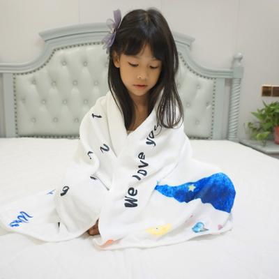 China China Wholesale Cheap and High Quality 100%Polyester Flannel Minky Muslin Anti-Static Fleece Wrap Monthly Baby Milestone Blanket for sale