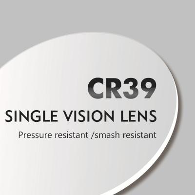 China Good single vision quality and factory customized CR 39 resin 1.499 single vision lense optical lens for sale