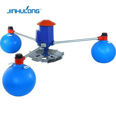 China Fish Farming Fish Pond 1.5KW 220v 380v 440v 2HP Three Phase 3 Floating Ball Impeller Aerator Paddle Wheel Aerator For Fish Pond Agriculture for sale