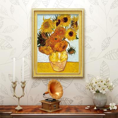 China Classic Decorative Sunflower Oil Painting on Canvas by Vincent van Gogh for Living Room Wall Art for sale