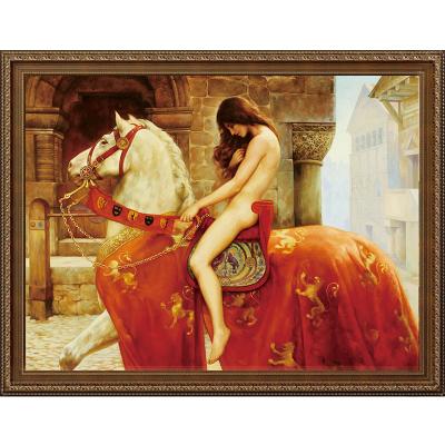 China Classic famous sexy girl with animals giclee canvas prints classic nude artwork woman style wall decorative painting for sale