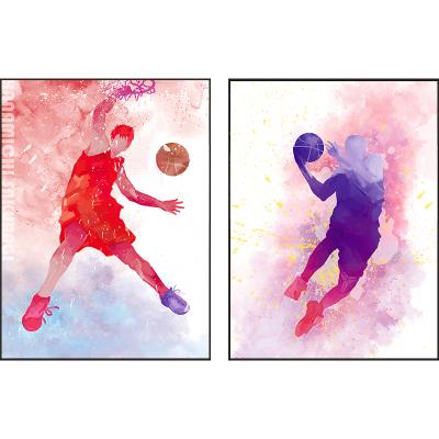 China Modern Wall Art Posters Playerw Basketball NBA Sports Print Painting For Home Decor Living Room Bedroom for sale