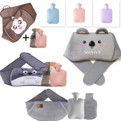 China Keep Warm Waist Bag Cartoon Koala Cartoon Water Bottle Belt Warm Gray Plush Heating Pads Bag for sale