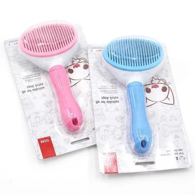 China Dog Brush Cat Comb Hair Remove Pet Comb Cat Needle Cleaning Slickers Metal Pet Massage Comb Cat Hair Removal Grooming Brush Comb for sale