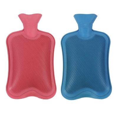 China Hot Sale 2000ML Safety Soft Waterproof Rubber Water Filling Hot Water Bag Bottle For Winter for sale