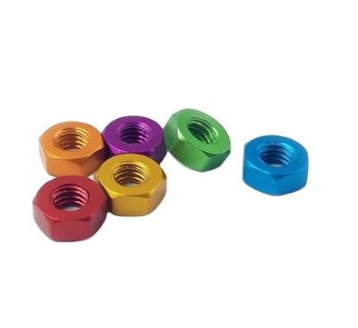 China Mining 2020 New Products Colored Aluminum Hex Nuts New Products Hex Nuts for sale