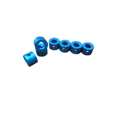 China New Arrival Product Aluminum Shaft Collars Aluminum Blue Anodized Locking Axle Collars for sale