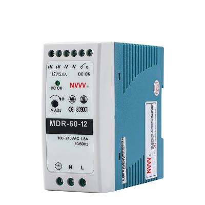 중국 Ultra Slim LED Switching Power Supply 60W 12V Output Power Supply MDR-60-12 판매용