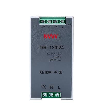 중국 CCTV camera factory outlet 12V/24v transformer din rail 120w industrial changing power supply DR-120-24 판매용