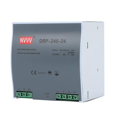 중국 12v 24v dc power supply din rail ac to dc transformer SMPS 24V 240W switch power supply for machines with 6 years warranty 125.5*110*125.2mm 판매용