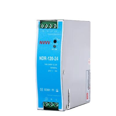 Cina CCTV Camera NDR-120W-24V 12V/24V 10A 120W 12vdc Power Supply Din Rail in vendita