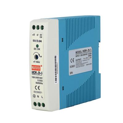 중국 LED DC Power Supply Mini Size 20W Din Rail 20W Power Supply Plastic Case 20w Din Rail Change Industrial Power Supply 판매용