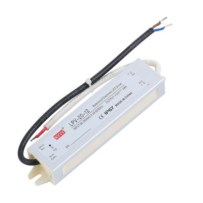 Cina LPV-20-12 Series LED Display Power Supply 20W 12V 1.67A Waterproof Waterproof Driver Switch Power Supply in vendita