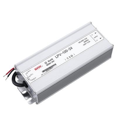 Cina NVVV 100W 4.16A SMPS AC DC 24V 4.16A Switching Power Supply Waterproof Industrial AC LED Display LPV-100-24 in vendita